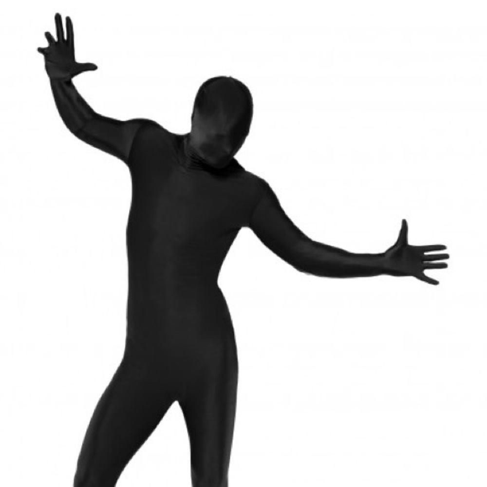 Halloween Costume. Morph Suits Black Unisex
